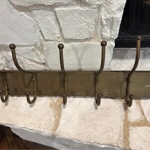 RARE! Vintage Hotel Wall Hook Rack